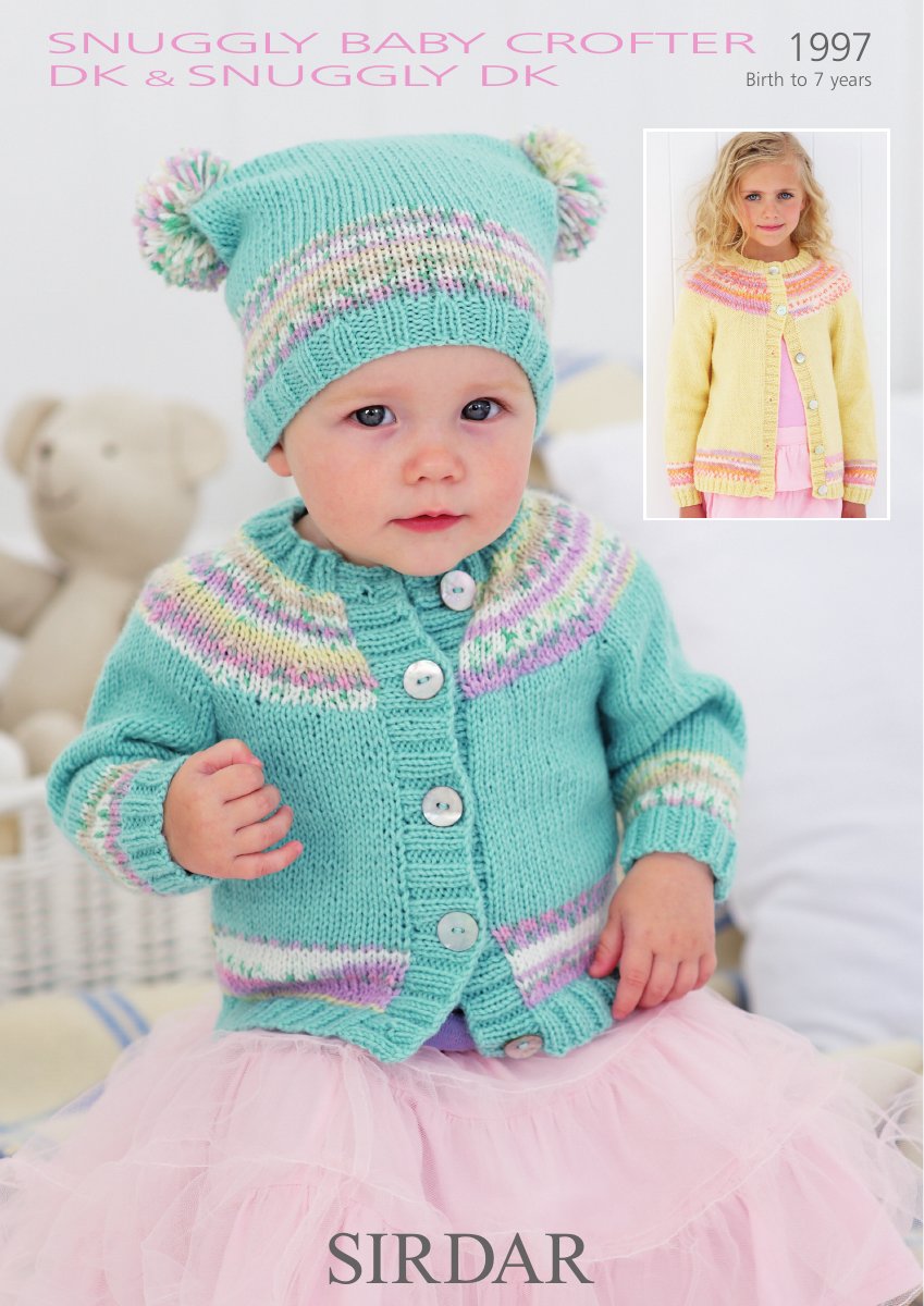 Sirdar 1997 Baby's & Child's Hat in Snuggly Baby Crofter DK pattern cover