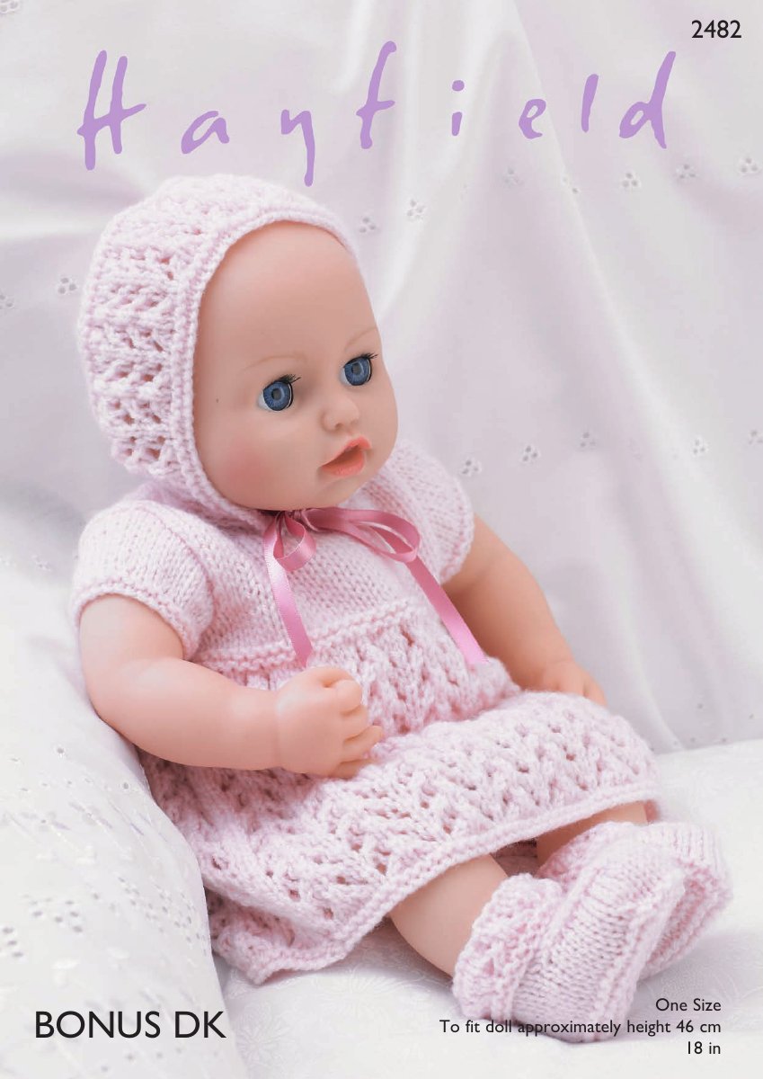 Hayfield 2482 Dress in Bonus DK pattern cover
