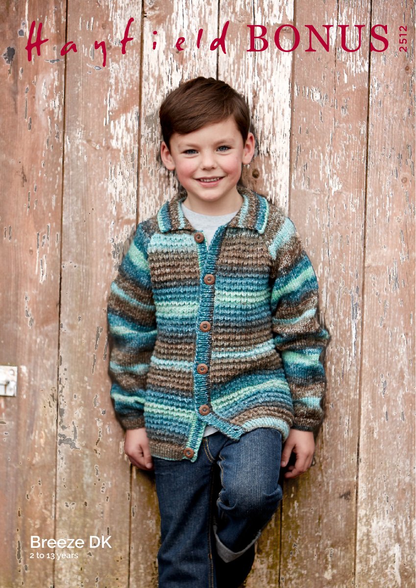 Hayfield 2512 Child's Jacket in Bonus Breeze DK pattern cover