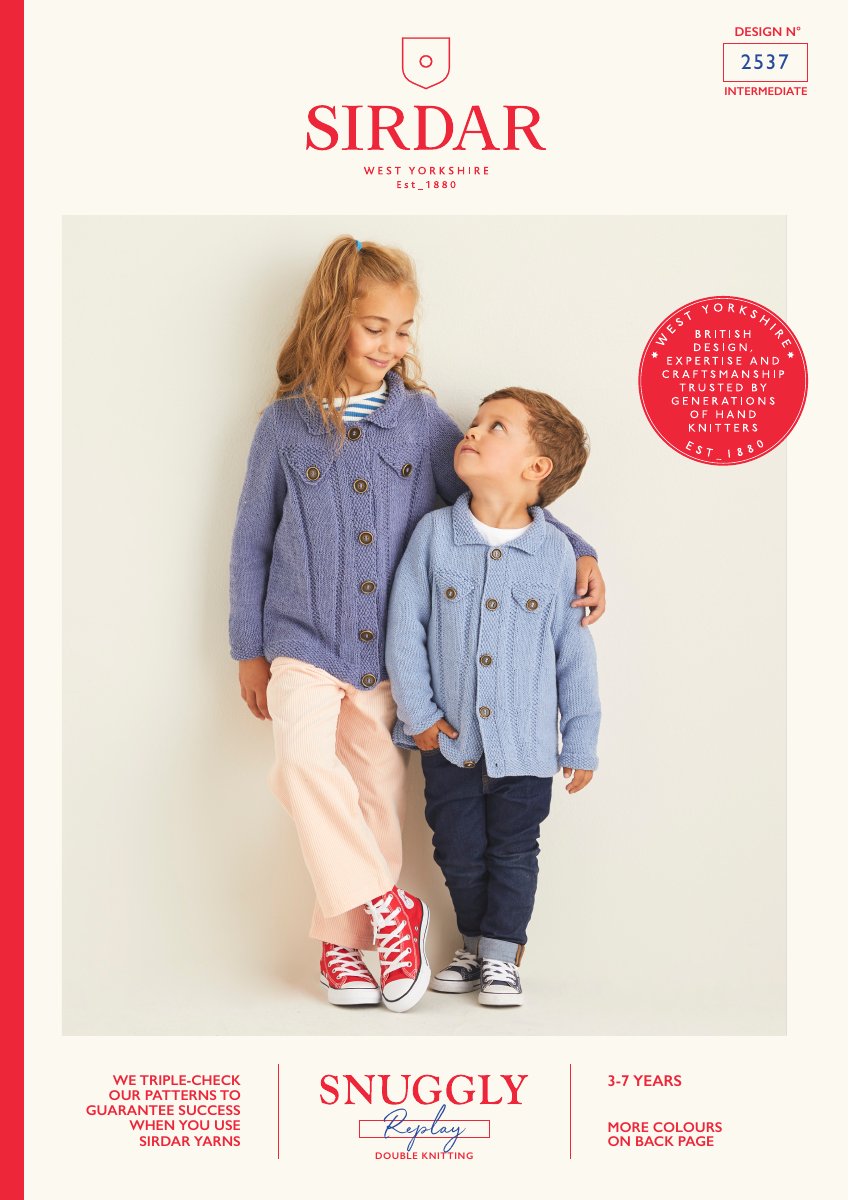 Sirdar 2537 Child's Sweater in Snuggly Replay DK pattern cover