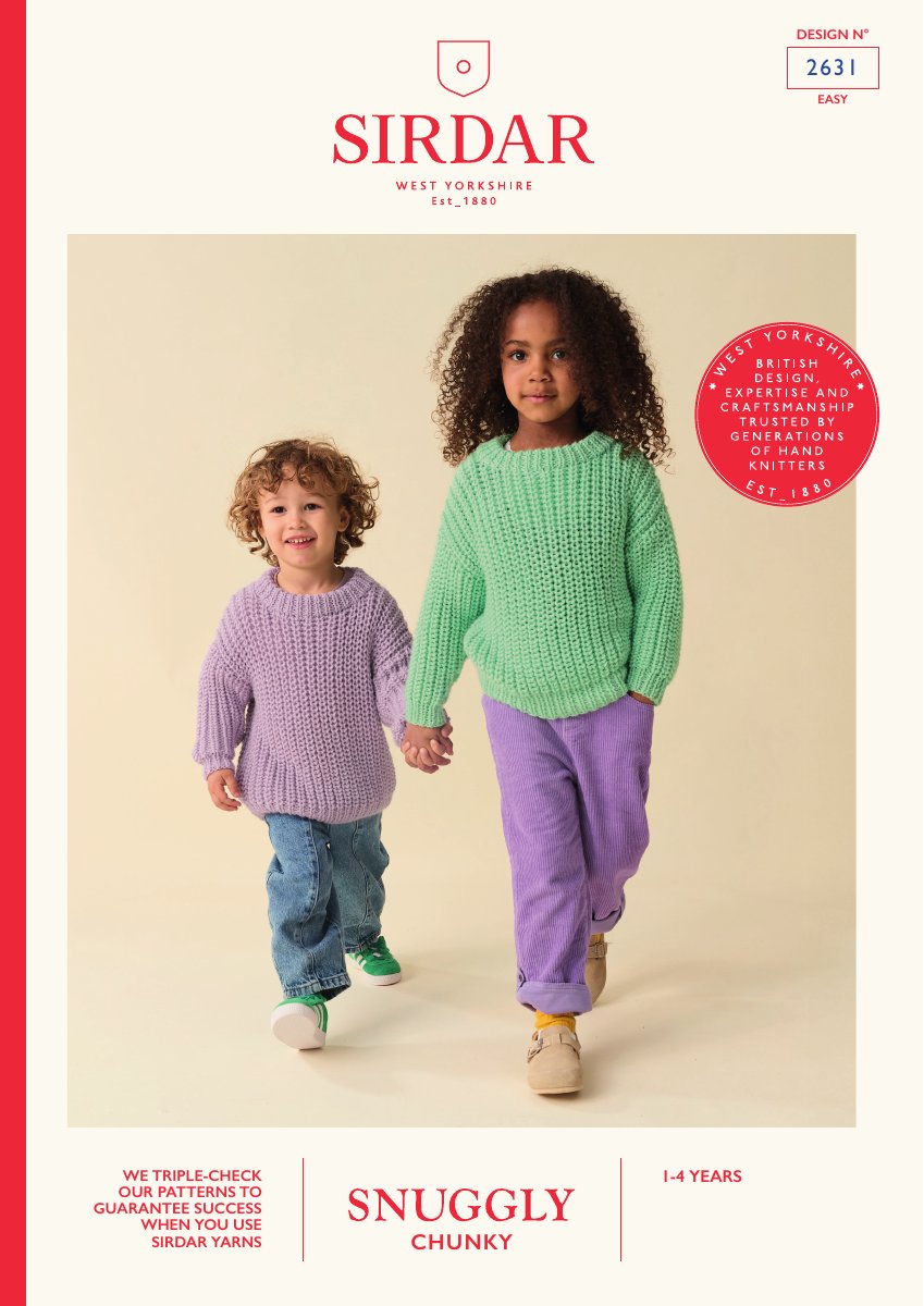 Sirdar 2631 Child's Sweater in Snuggly Chunky pattern cover