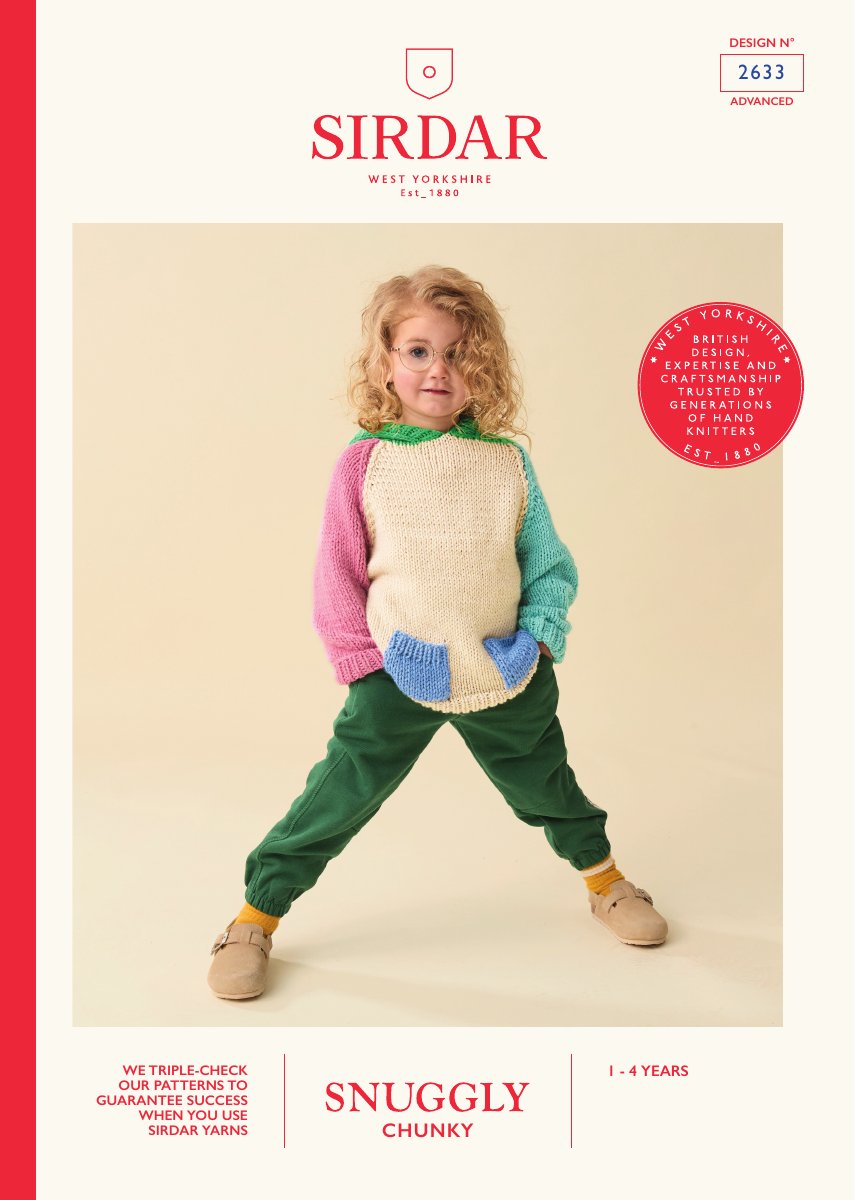 Sirdar 2633 Child's Hoodie in Snuggly Chunky pattern cover