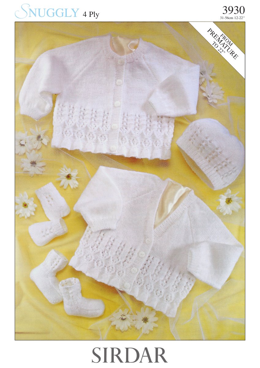 Sirdar 3930 Baby's Pattern in Snuggly 4 Ply pattern cover