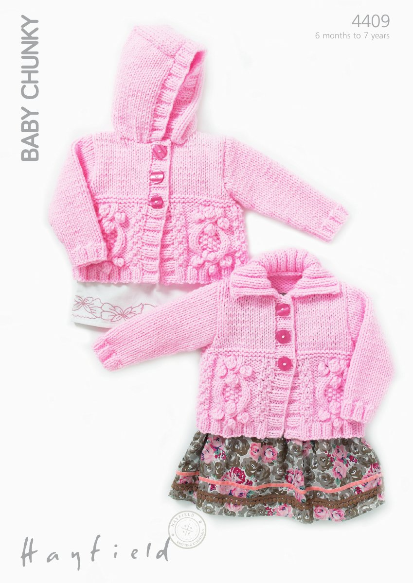Hayfield 4409 Cardies in Baby Chunky pattern cover
