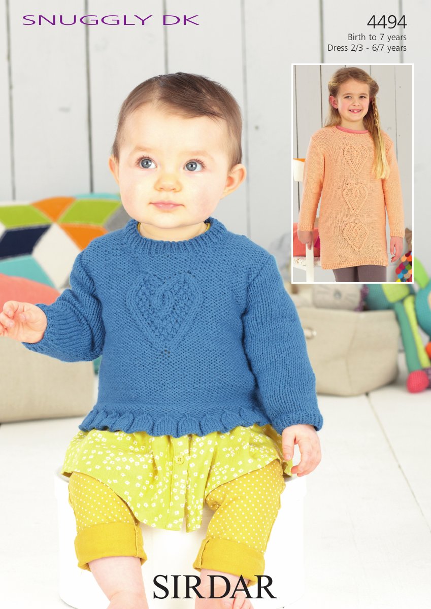 Sirdar 4494 Baby's & Child's Sweater in Snuggly DK pattern cover