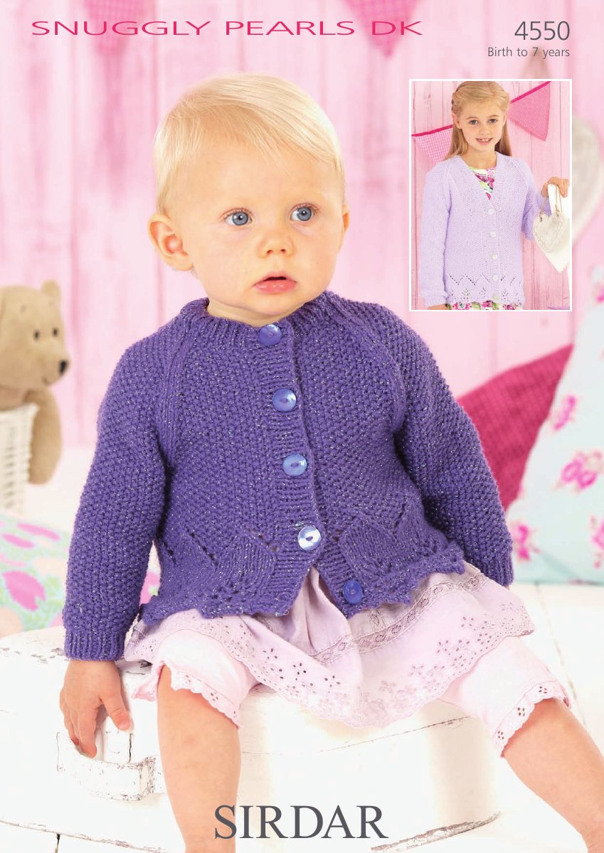 Sirdar 4550 Cardigans in Snuggly Pearls DK pattern cover