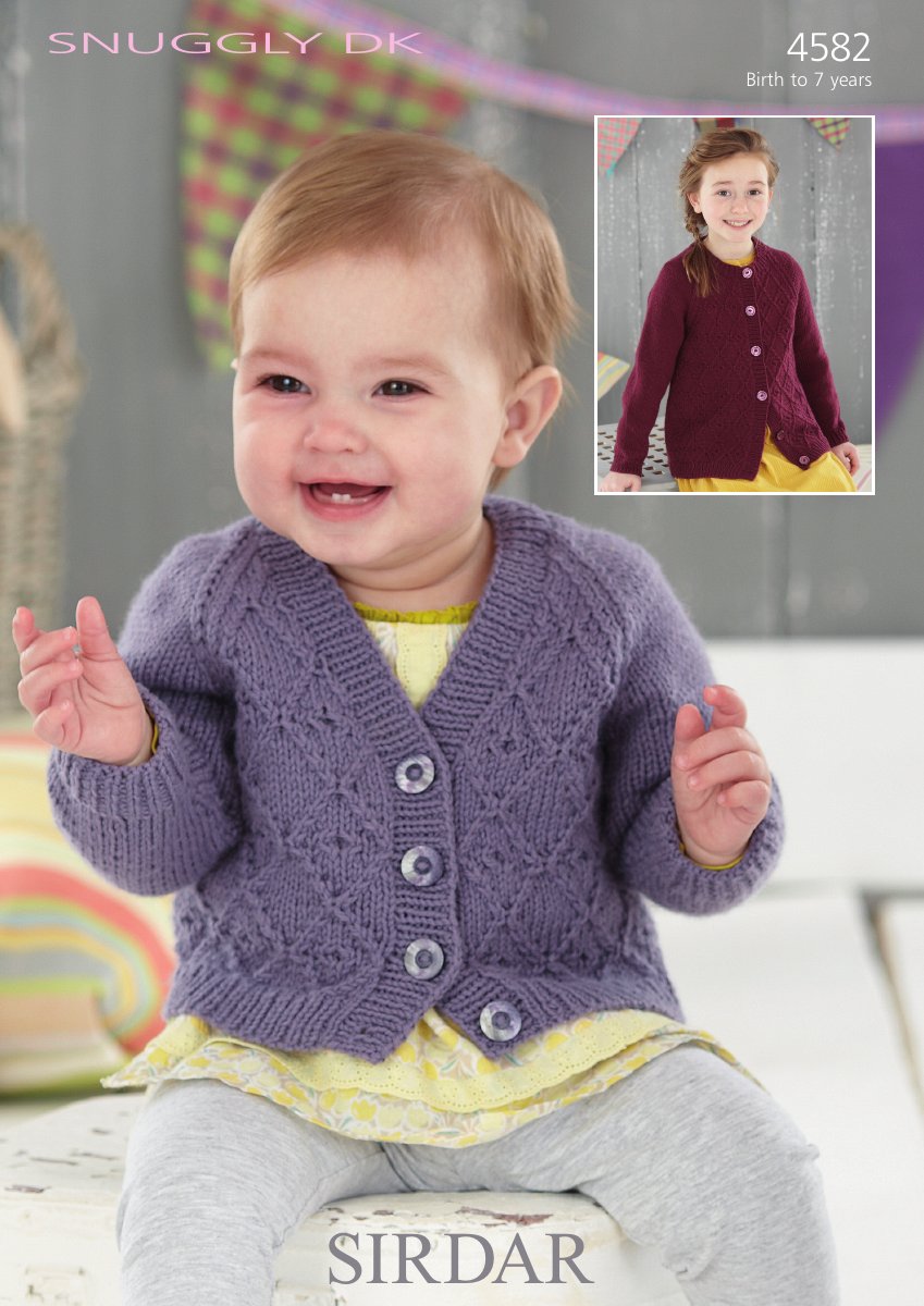 Sirdar 4582 Cardigans in Snuggly DK pattern cover