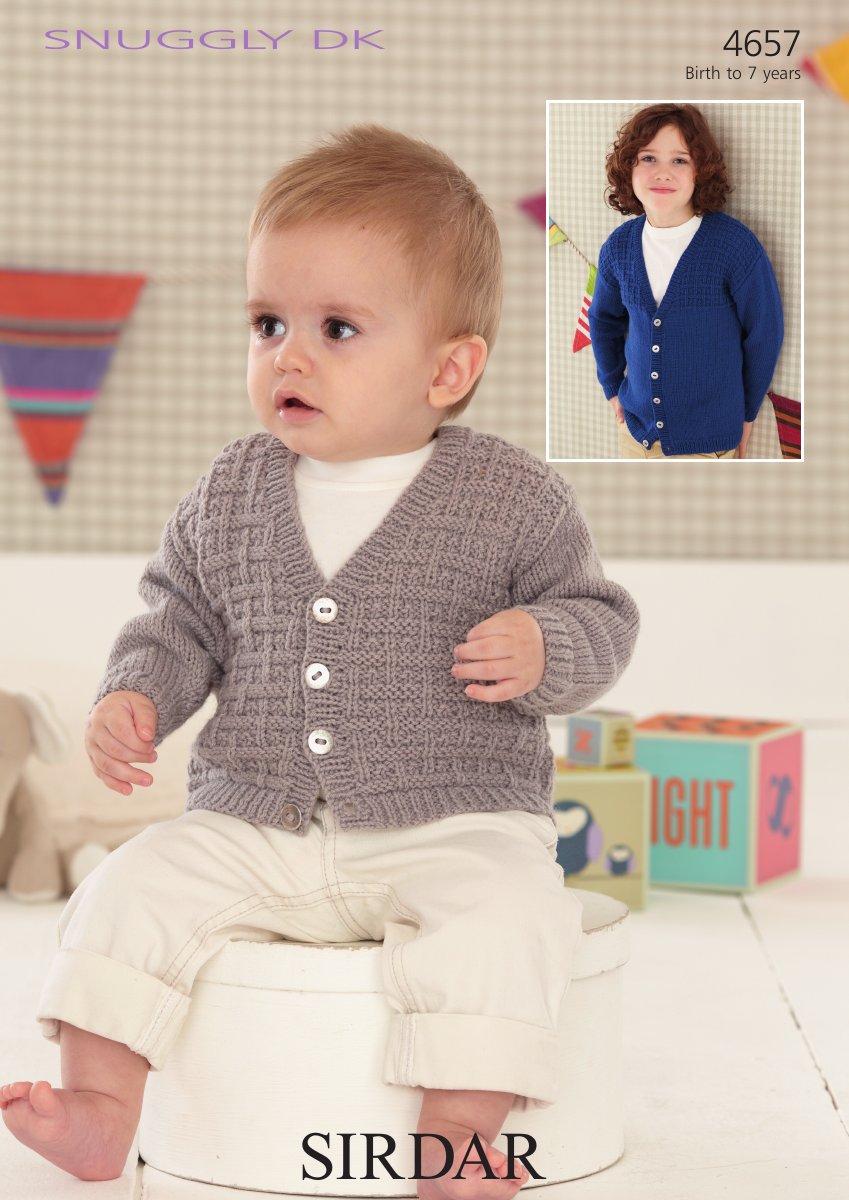 Sirdar 4657 Baby's & Child's Cardigan in Snuggly DK pattern cover