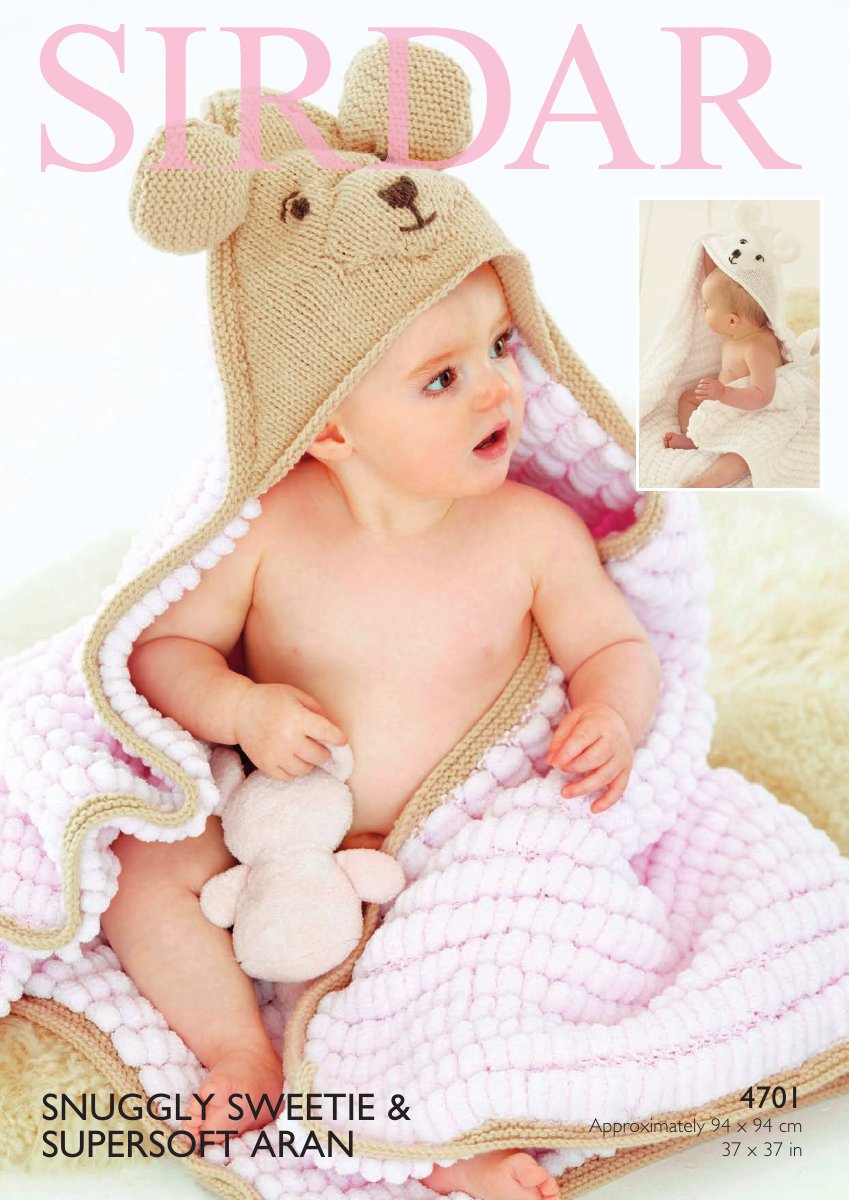 Sirdar 4701 Blanket in Snuggly Sweetie pattern cover