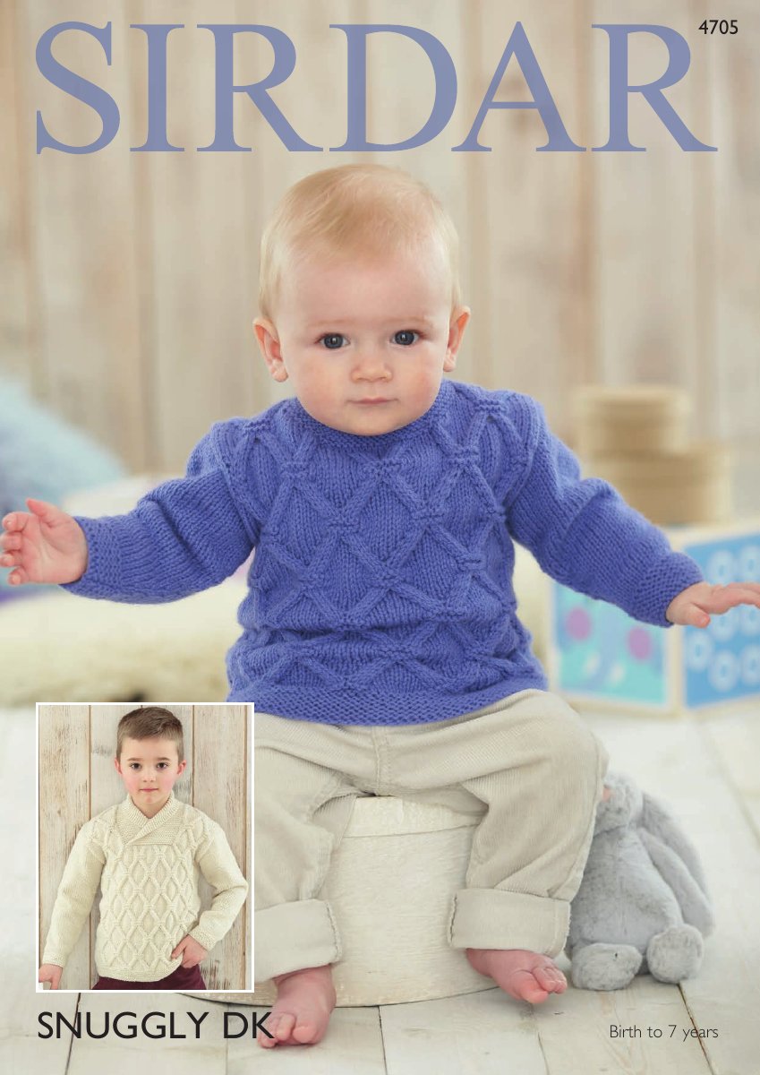Sirdar 4705 Boy's Sweaters in Snuggly DK pattern cover