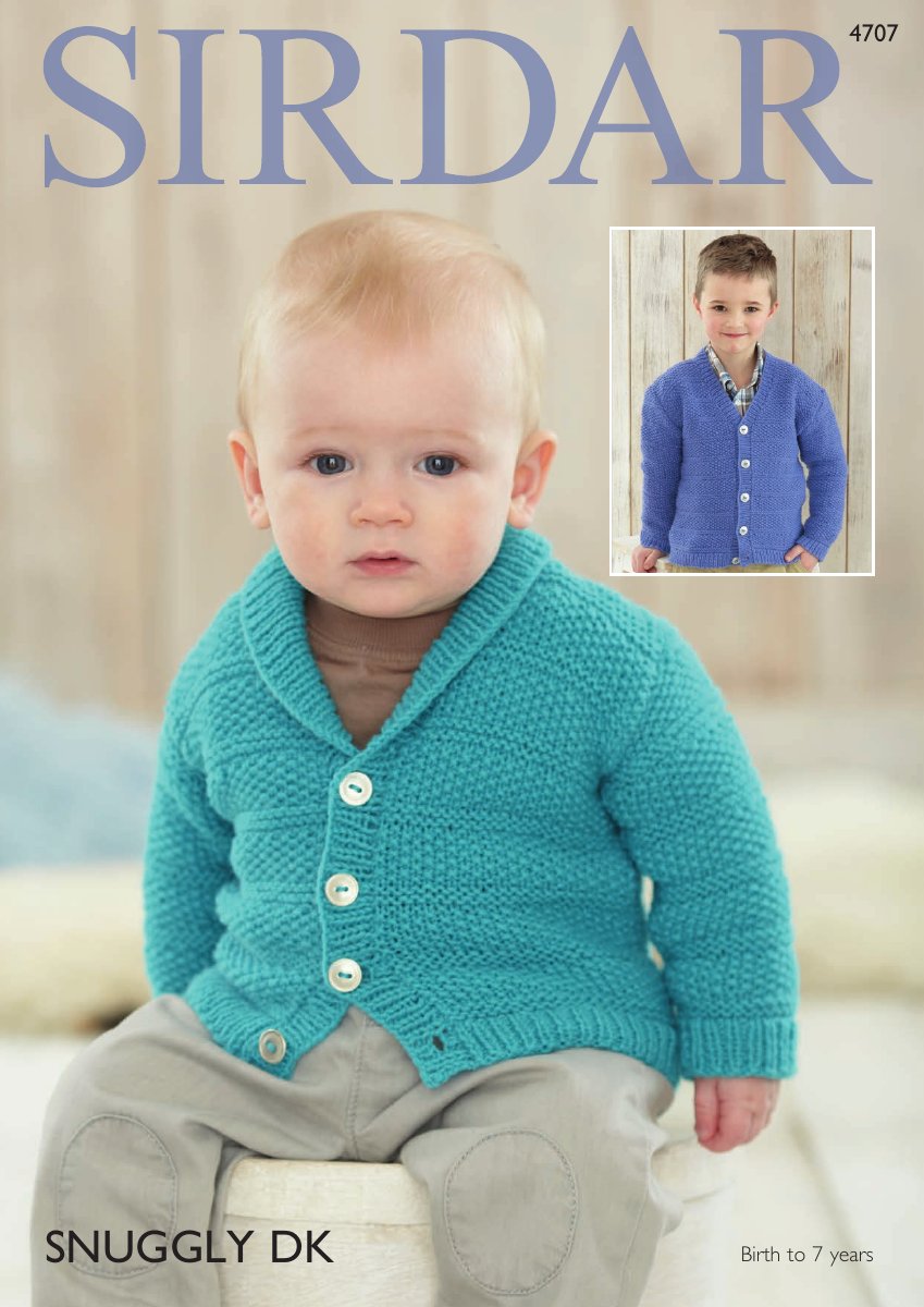 Sirdar 4707 Cardigans in Snuggly DK pattern cover
