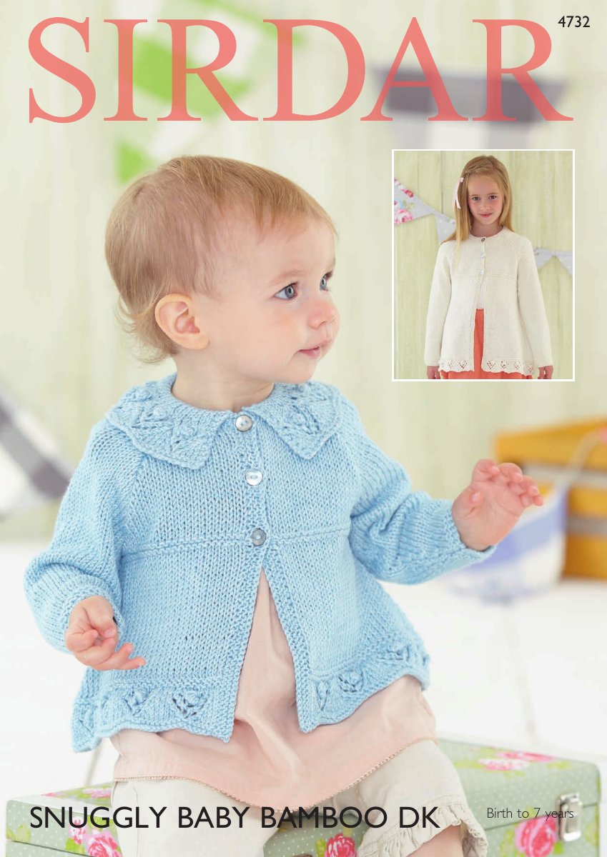 Sirdar 4732 Baby's & Child's Cardigan in Snuggly Baby Bamboo DK pattern cover