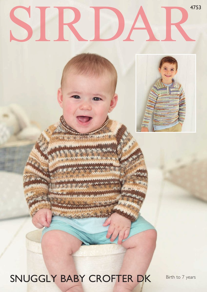 Sirdar 4753 Sweaters in Snuggly Baby Crofter DK pattern cover