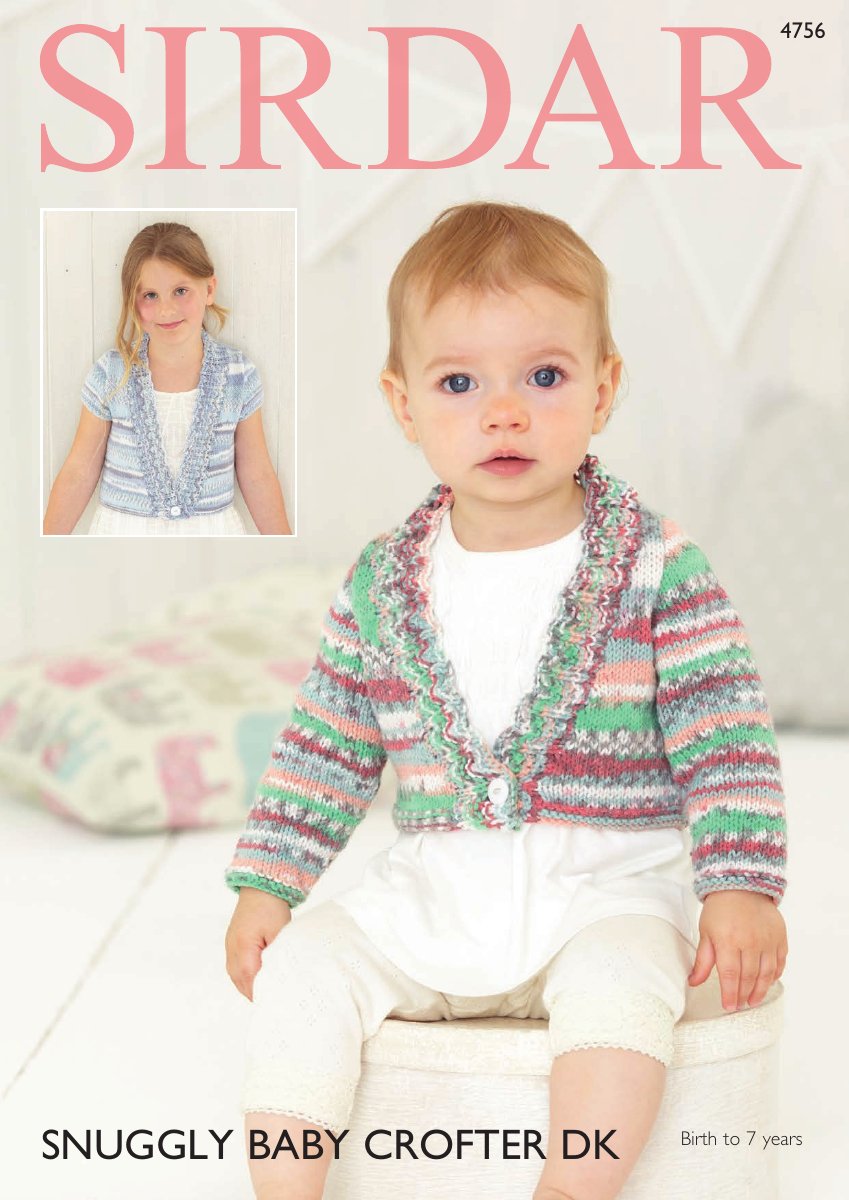 Sirdar 4756 Cardigans in Snuggly Baby Crofter DK pattern cover