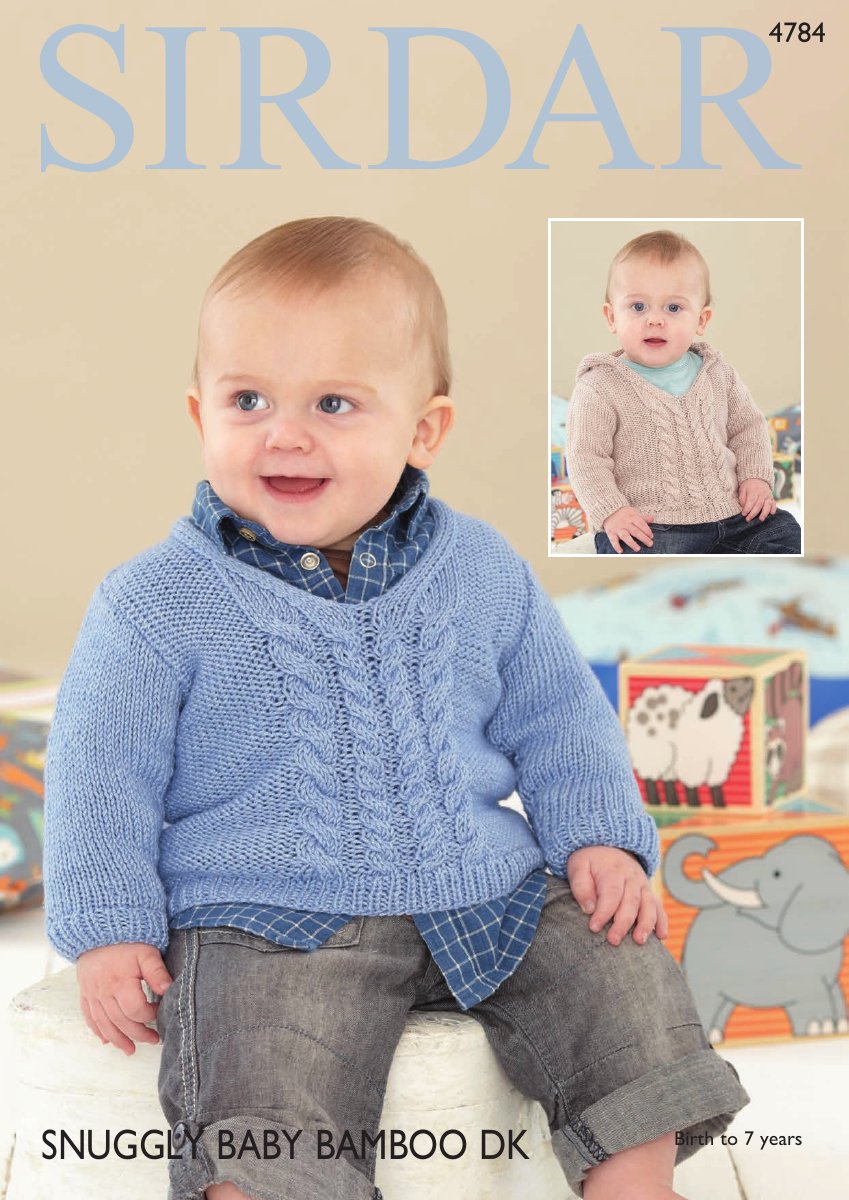 Sirdar 4784 Sweaters in Snuggly Baby Bamboo DK pattern cover