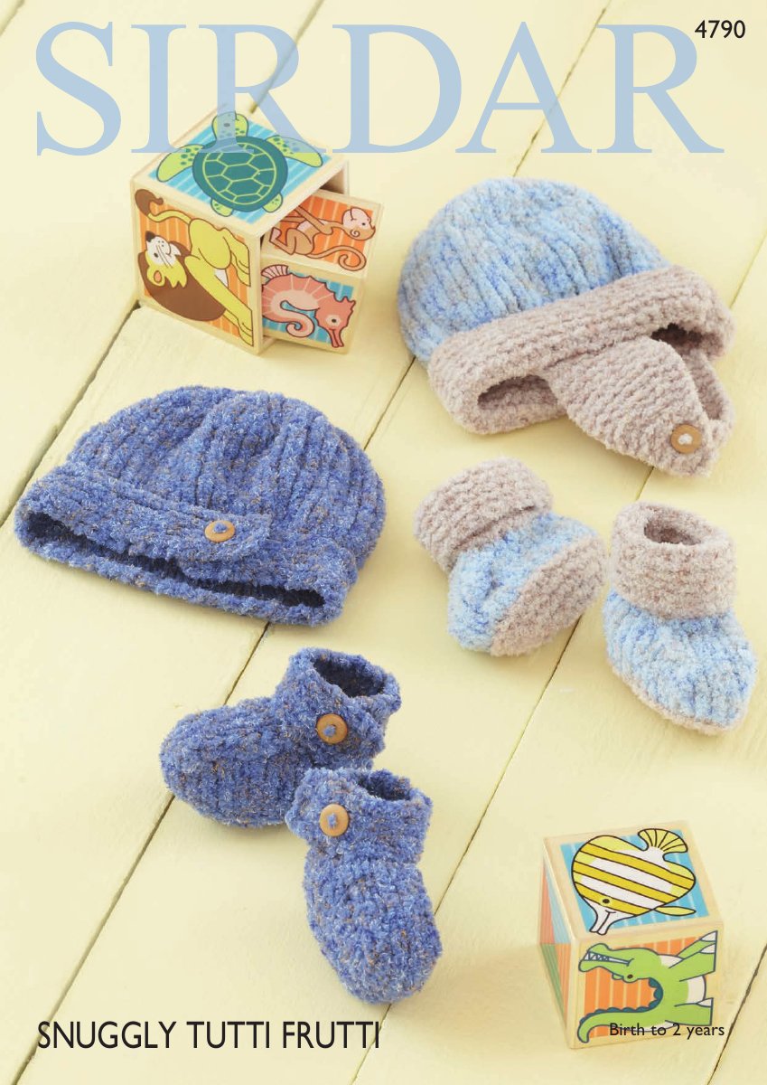 Sirdar 4790 Baby Boy's Accessories in Snuggly Tutti Frutti pattern cover