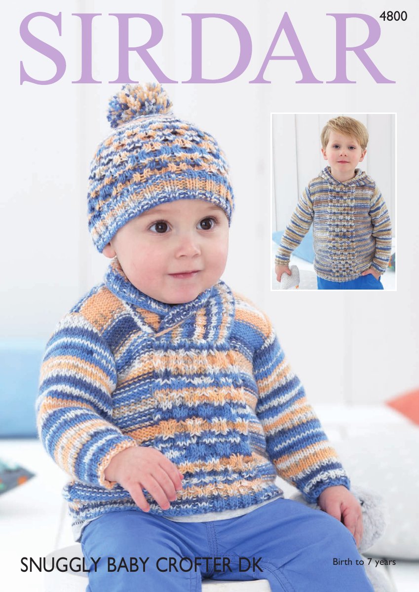 Sirdar 4800 Baby's & Child's Sweater in Snuggly Baby Crofter DK pattern cover
