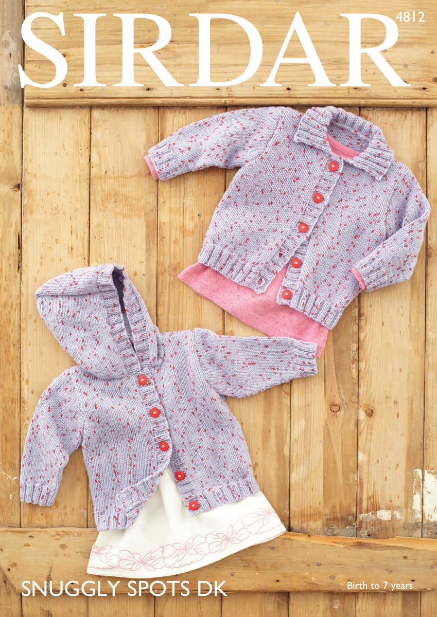 Sirdar 4812 Baby's & Child's Cardigan in Snuggly Spots DK pattern cover