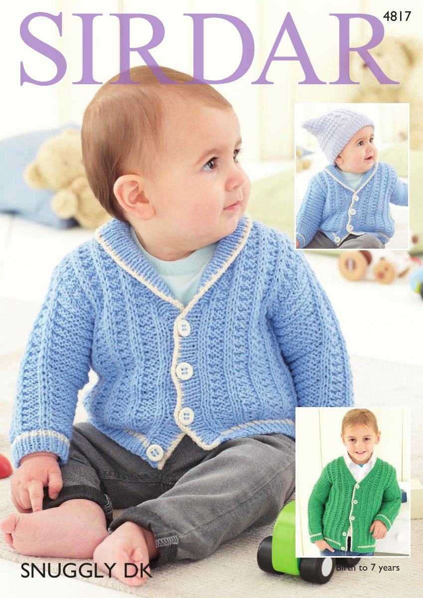 Sirdar 4817 Cardigans in Snuggly DK pattern cover