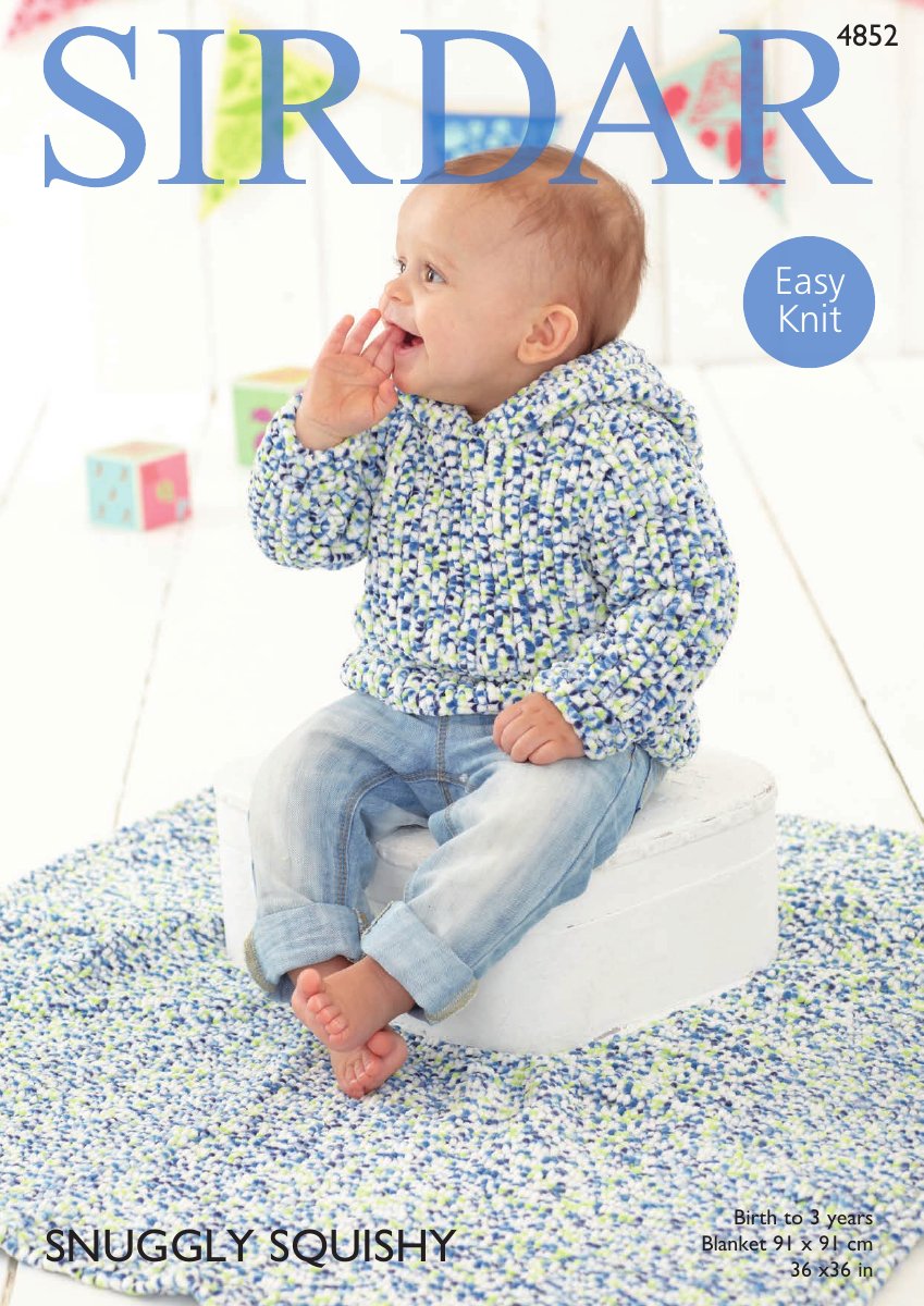 Sirdar 4852 Sweater and Blanket in Snuggly Squishy pattern cover