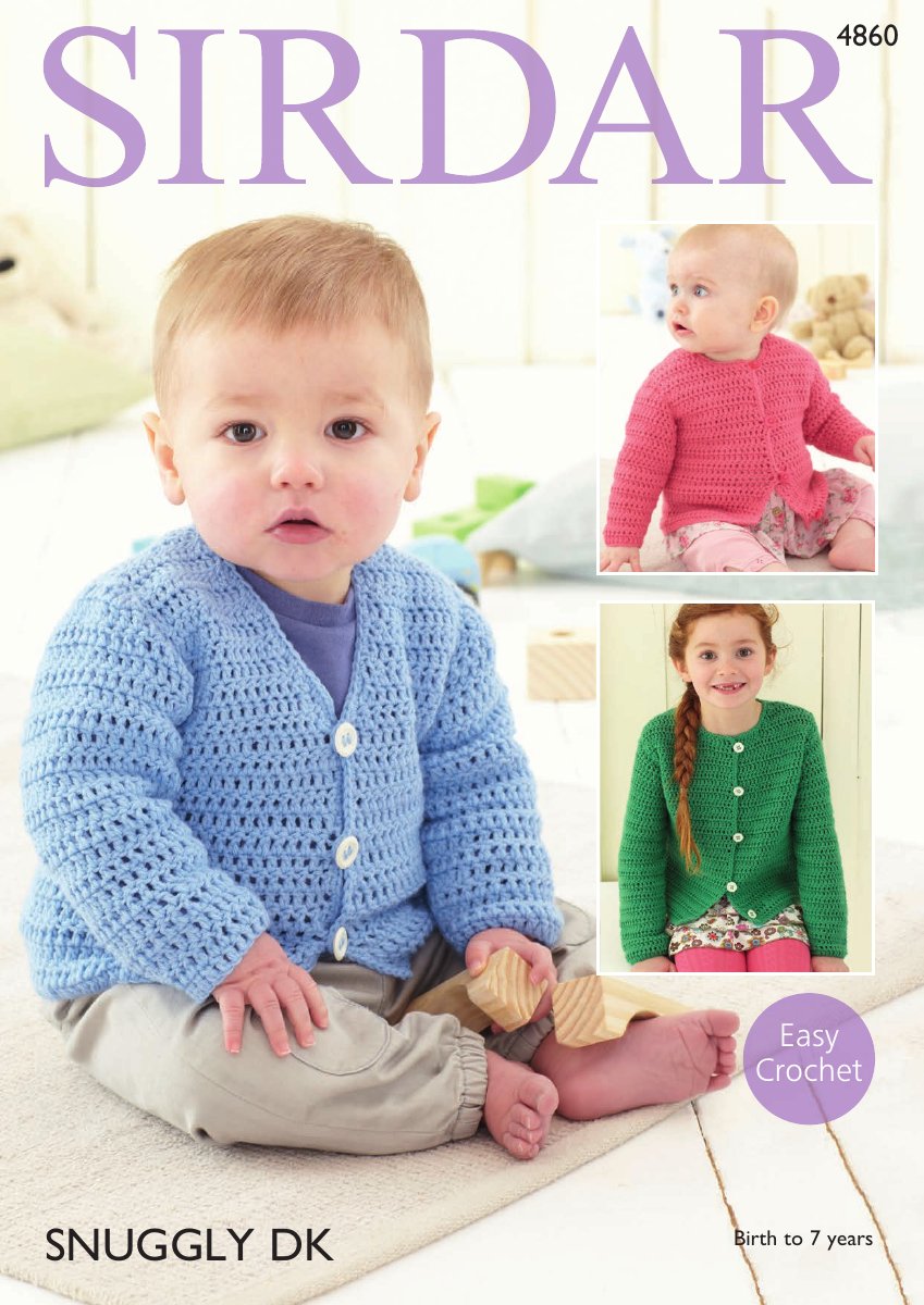 Sirdar 4860 Cardigans in Snuggly DK pattern cover