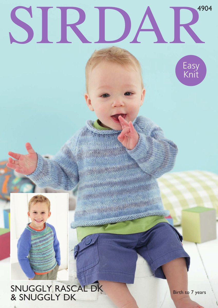 Sirdar 4904 Sweaters in Snuggly Rascal DK pattern cover