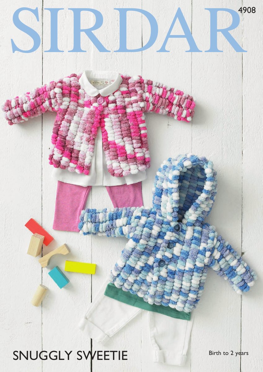 Sirdar 4908 Cardigans in Snuggly Sweetie pattern cover