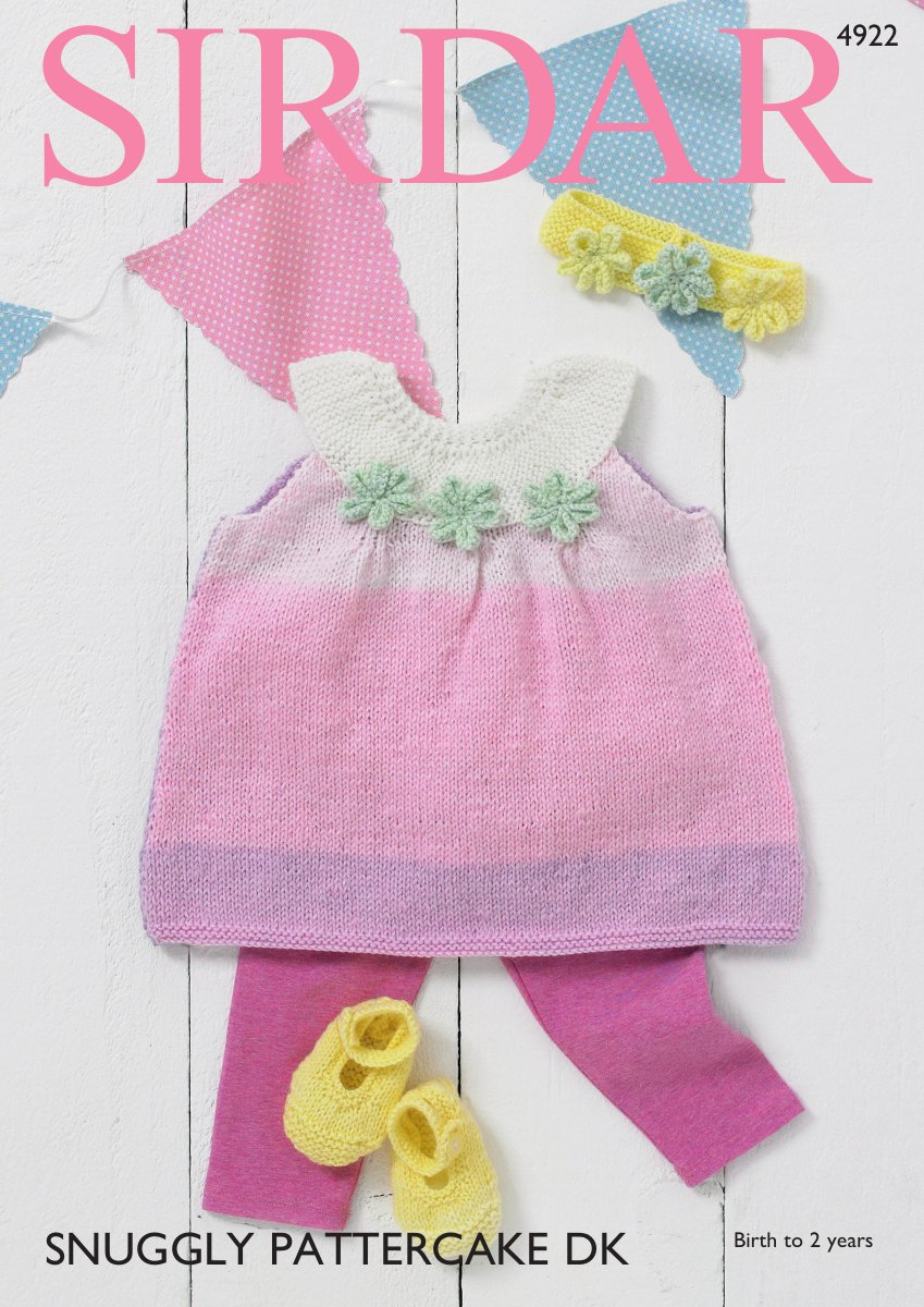 Sirdar 4922 Baby's & Child's Dress in Snuggly Pattercake DK pattern cover