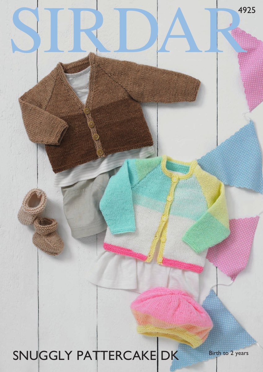 Sirdar 4925 Baby's & Child's Cardigan in Snuggly Pattercake DK pattern cover