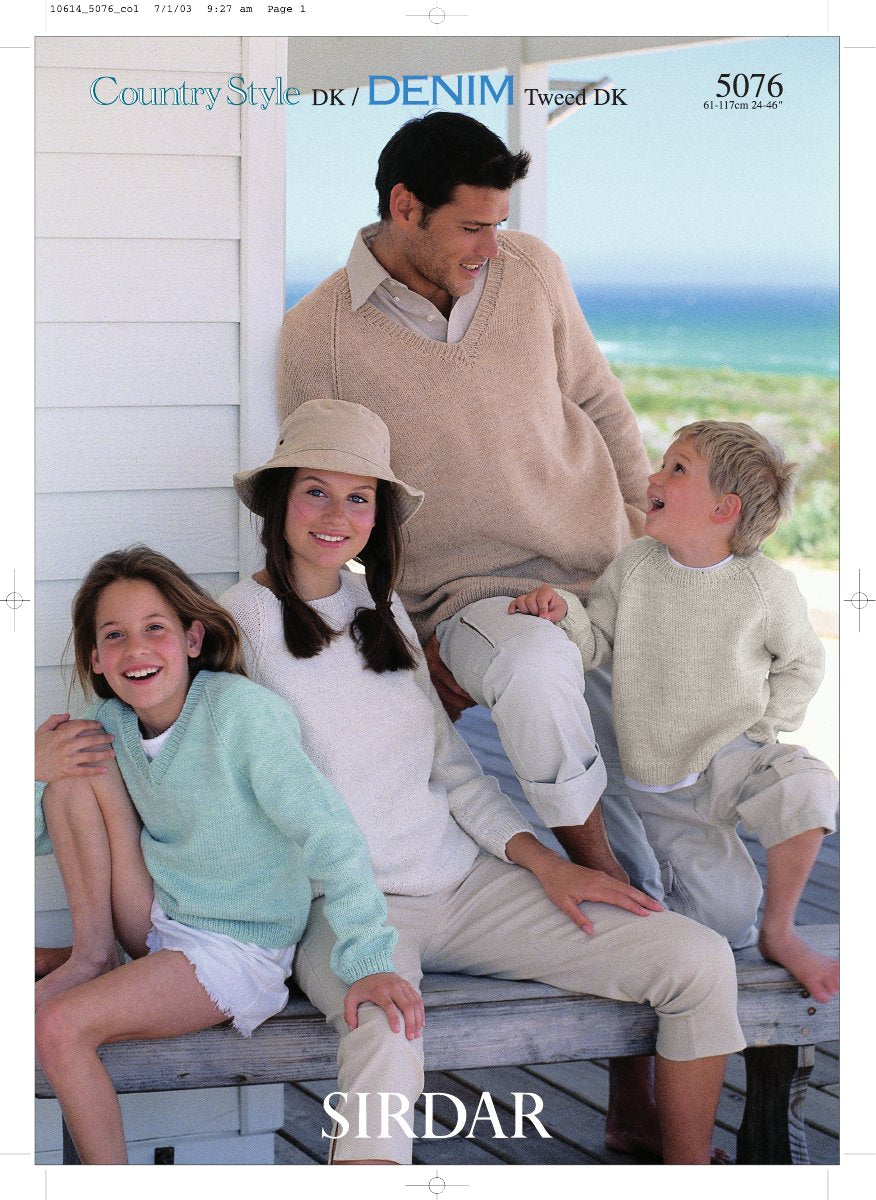 Sirdar 5076 Pattern in Country Style DK pattern cover