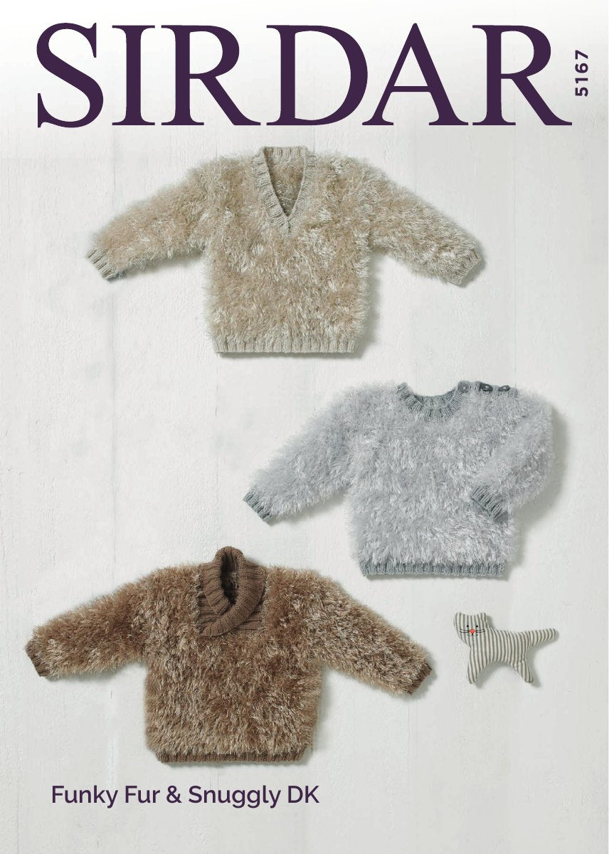 Sirdar 5167 Baby's & Child's Sweater in Funky Fur pattern cover