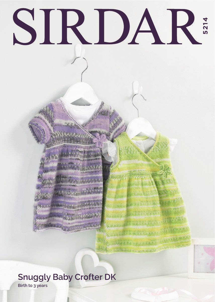 Sirdar 5214 Baby's & Child's Dress in Snuggly Baby Crofter DK pattern cover
