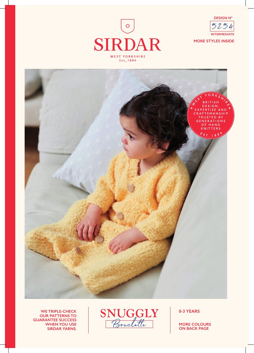 Sirdar 5254 Baby's & Child's Bag in Snuggly Bouclette pattern cover