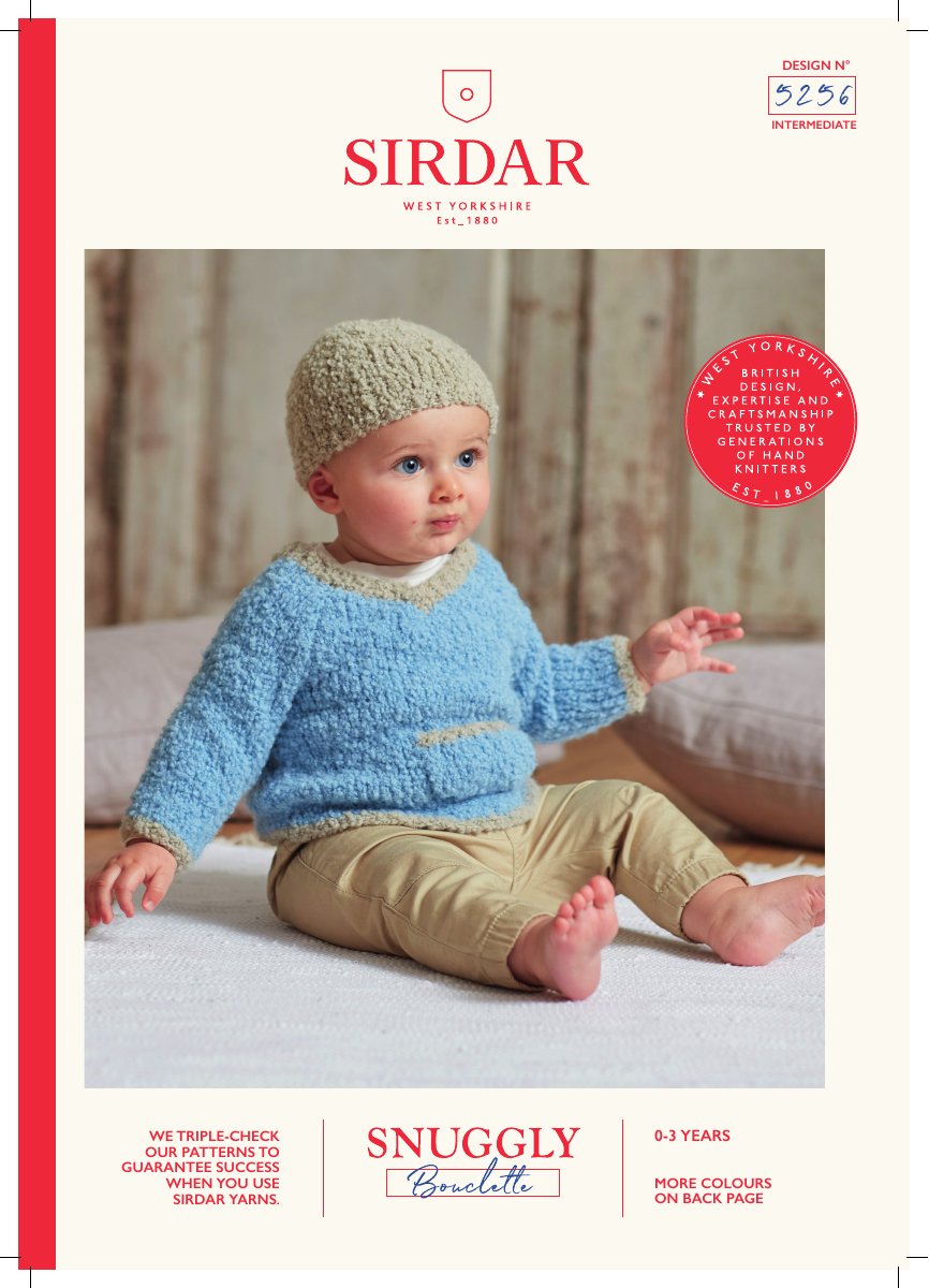 Sirdar 5256 Baby's & Child's Sweater in Snuggly Bouclette pattern cover