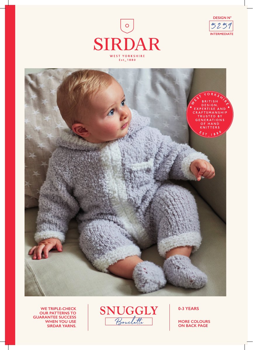 Sirdar 5259 Baby's & Child's Romper in Snuggly Bouclette pattern cover