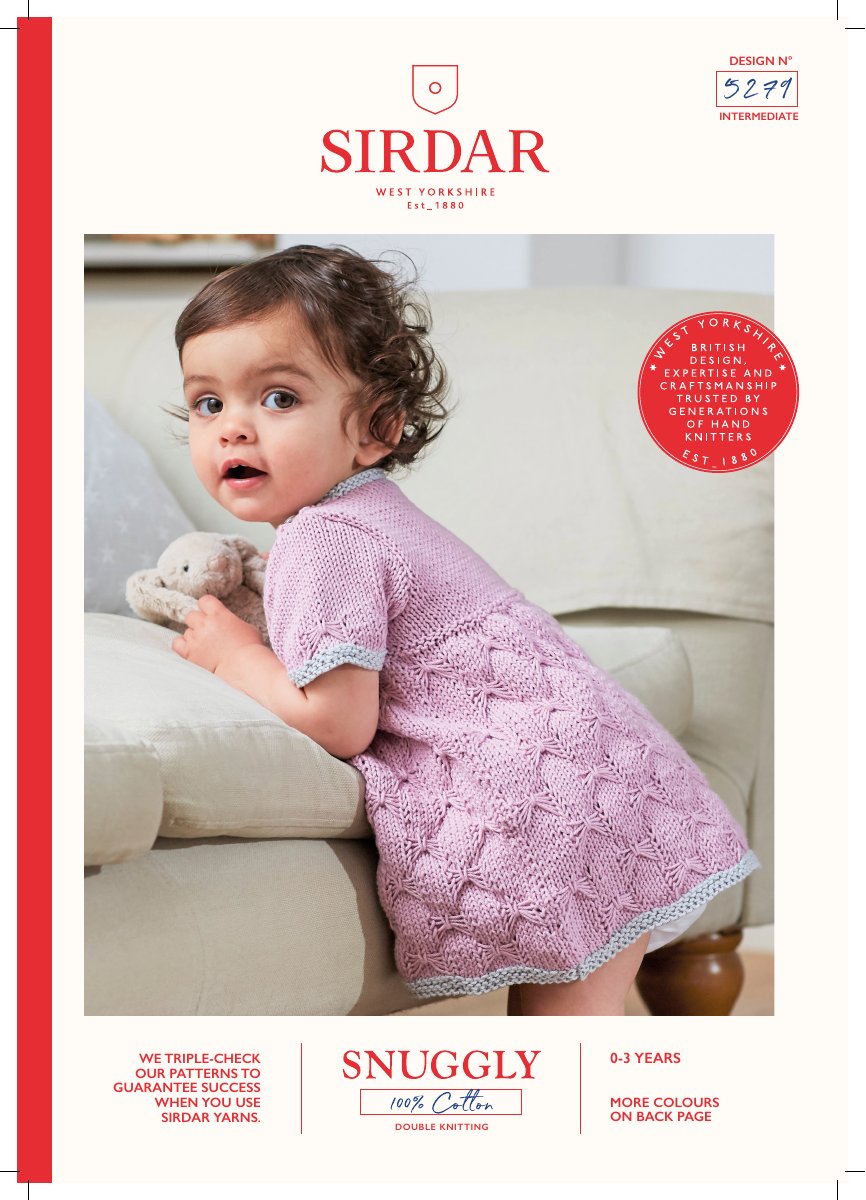 Sirdar 5279 Baby's & Child's Dress in Snuggly 100% Cotton DK pattern cover