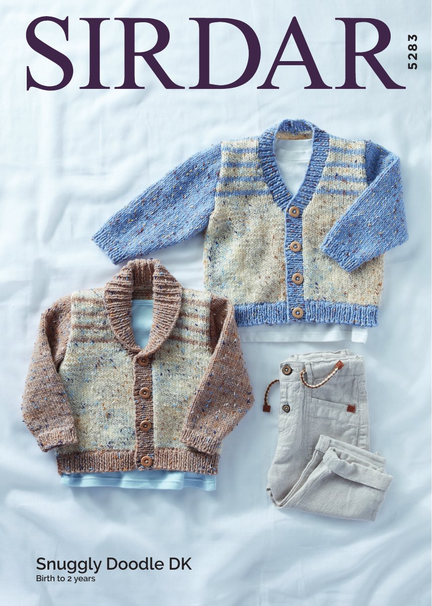 Sirdar 5283 Cardigans in Snuggly Doodle DK pattern cover