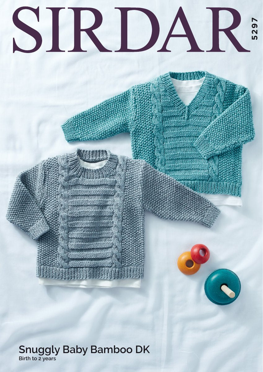Sirdar 5297 Baby's & Child's Sweater in Snuggly Baby Bamboo DK pattern cover