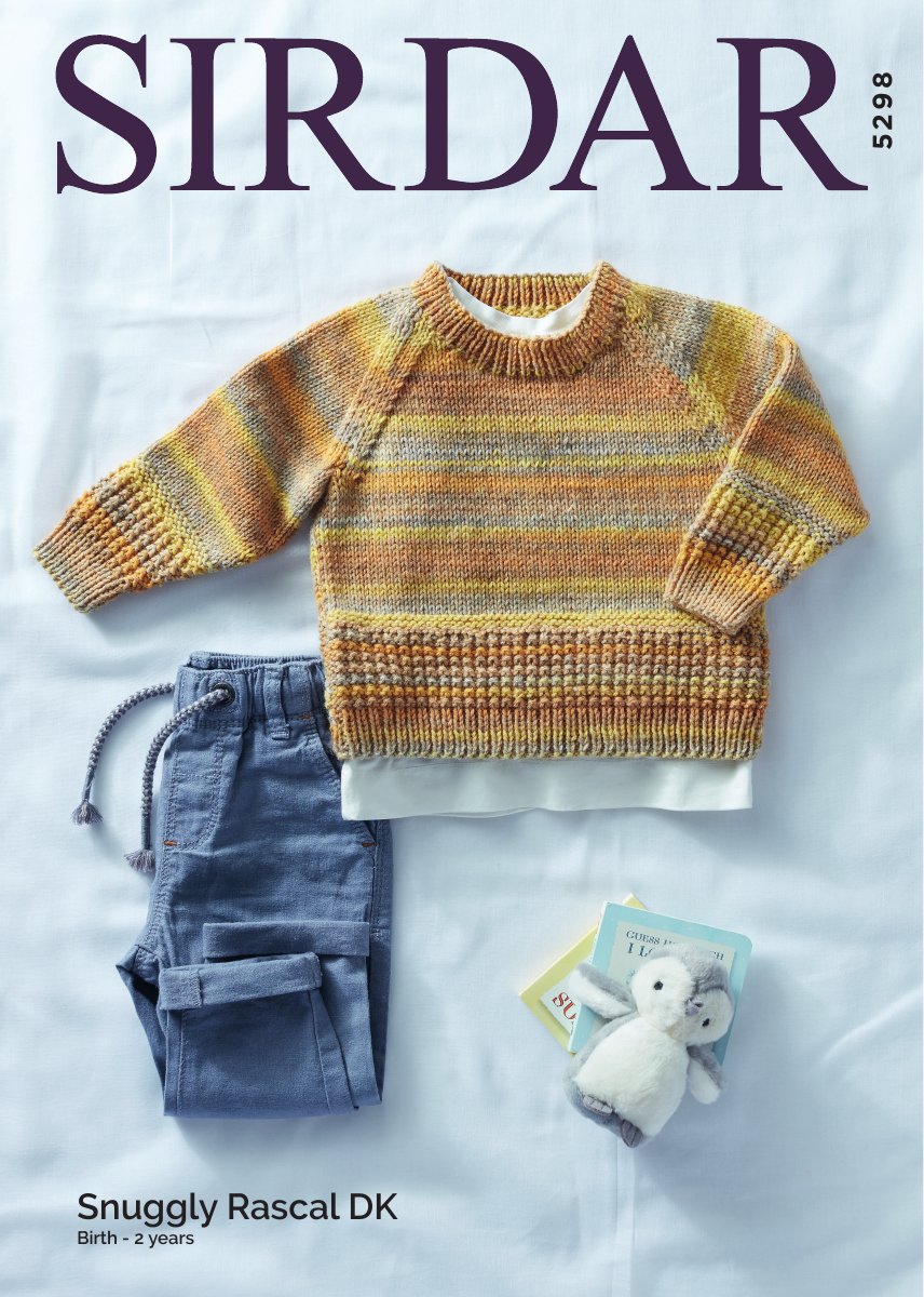 Sirdar 5298 Baby's & Child's Sweater in Snuggly Rascal DK pattern cover