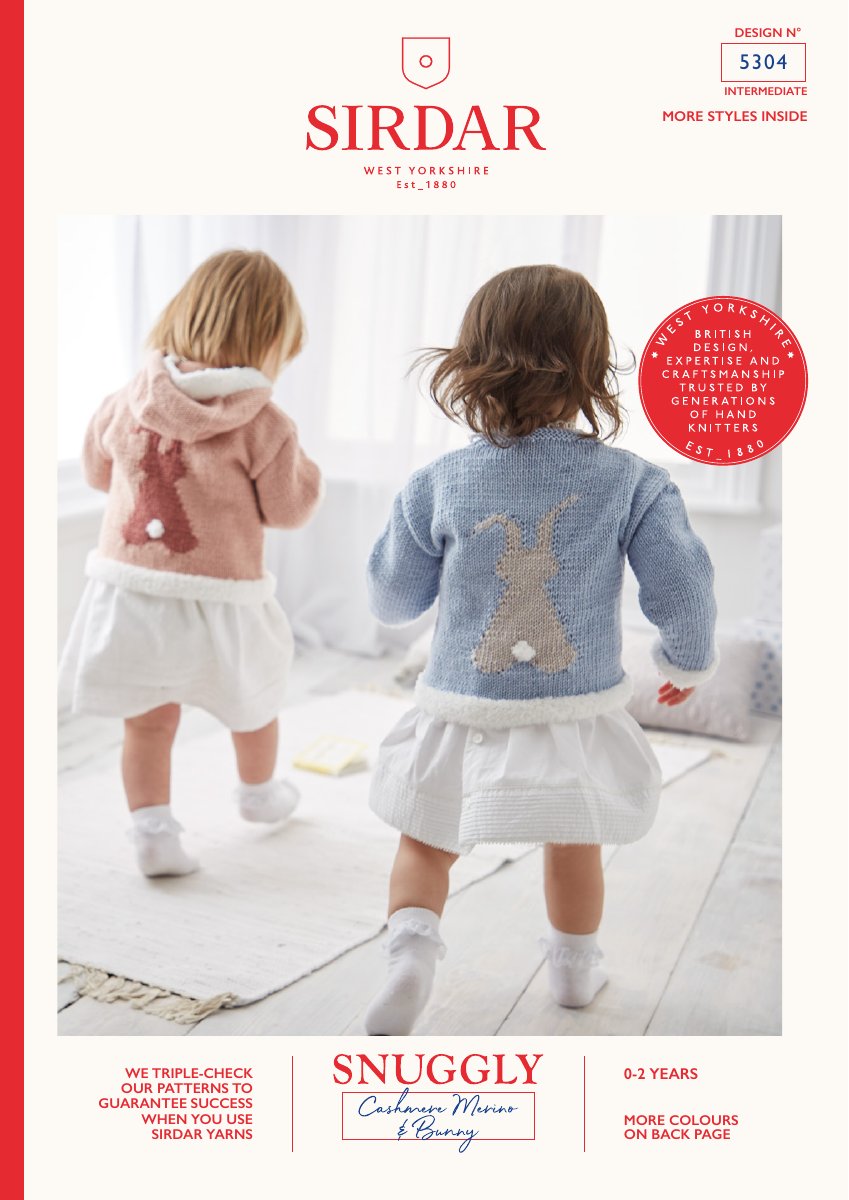 Sirdar 5304 Baby's & Child's Sweater in Snuggly Bunny pattern cover