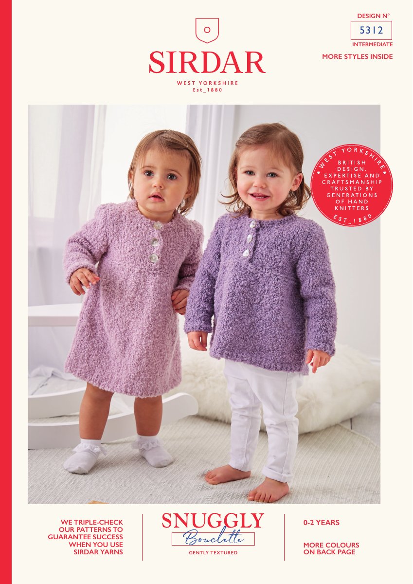 Sirdar 5312 Baby's & Child's Sweater in Snuggly Bouclette pattern cover