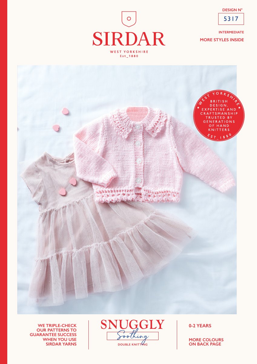 Sirdar 5317 Baby's & Child's Pattern in Snuggly Soothing DK pattern cover