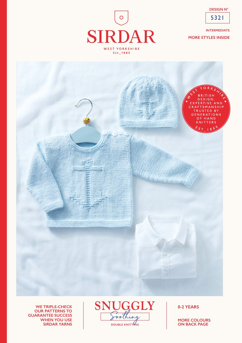 Sirdar 5321 Baby's & Child's Pattern in Snuggly Soothing DK pattern cover