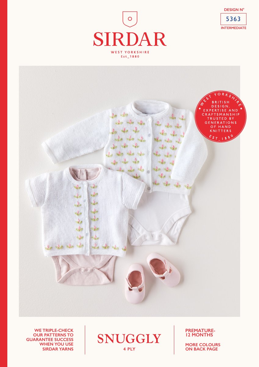 Sirdar 5363 Baby's Pattern in Snuggly 4 Ply pattern cover