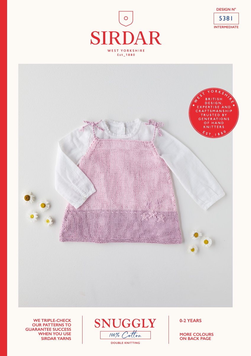 Sirdar 5381 Baby's & Child's Pattern in Snuggly 100% Cotton DK pattern cover