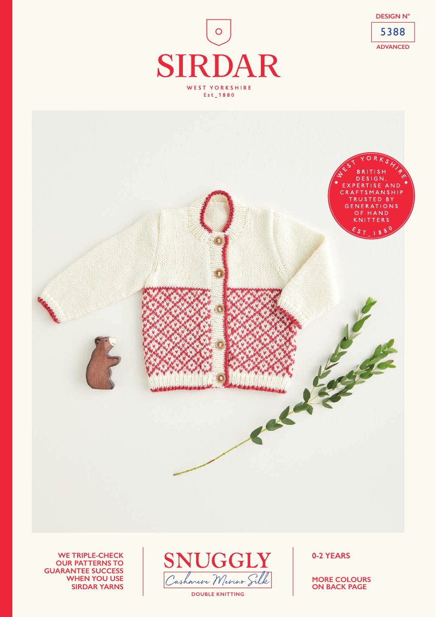 Sirdar 5388 Baby's & Child's Pattern in Snuggly Cashmere Merino Silk DK pattern cover
