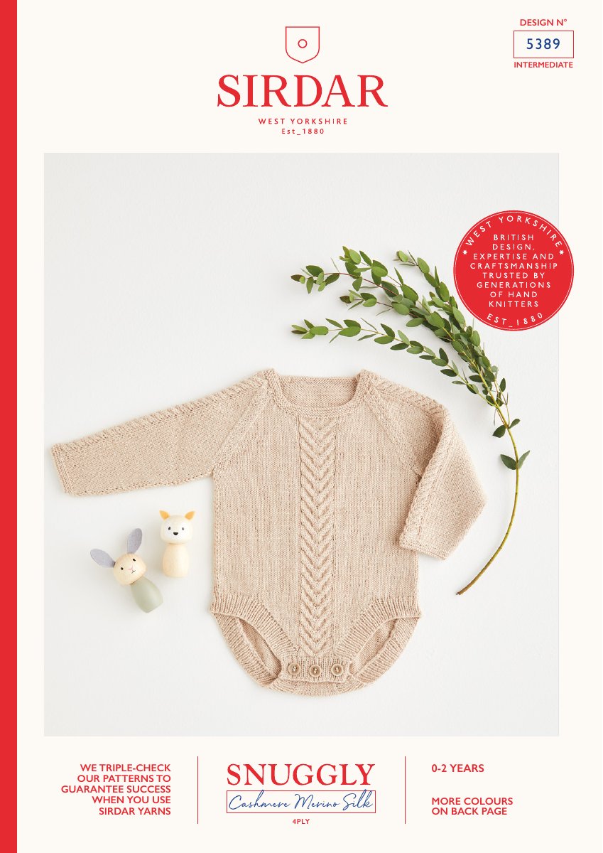 Sirdar 5389 Baby's & Child's Dress in Snuggly Cashmere Merino Silk 4 Ply pattern cover