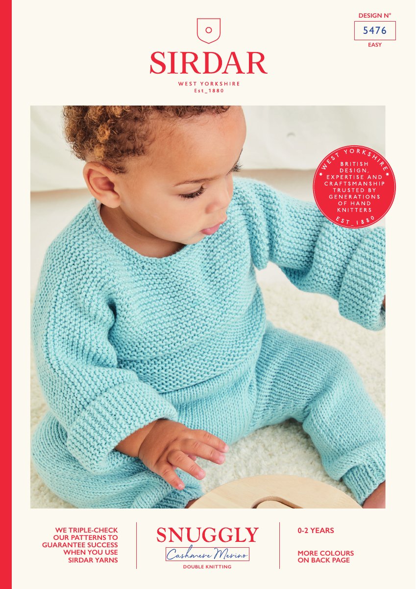 Sirdar 5476 Baby's & Child's Sweater in Snuggly Cashmere Merino DK pattern cover