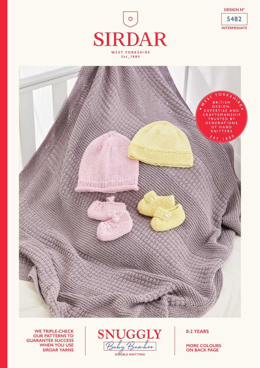 Sirdar 5482 Baby's & Child's Hat in Snuggly Baby Bamboo DK pattern cover
