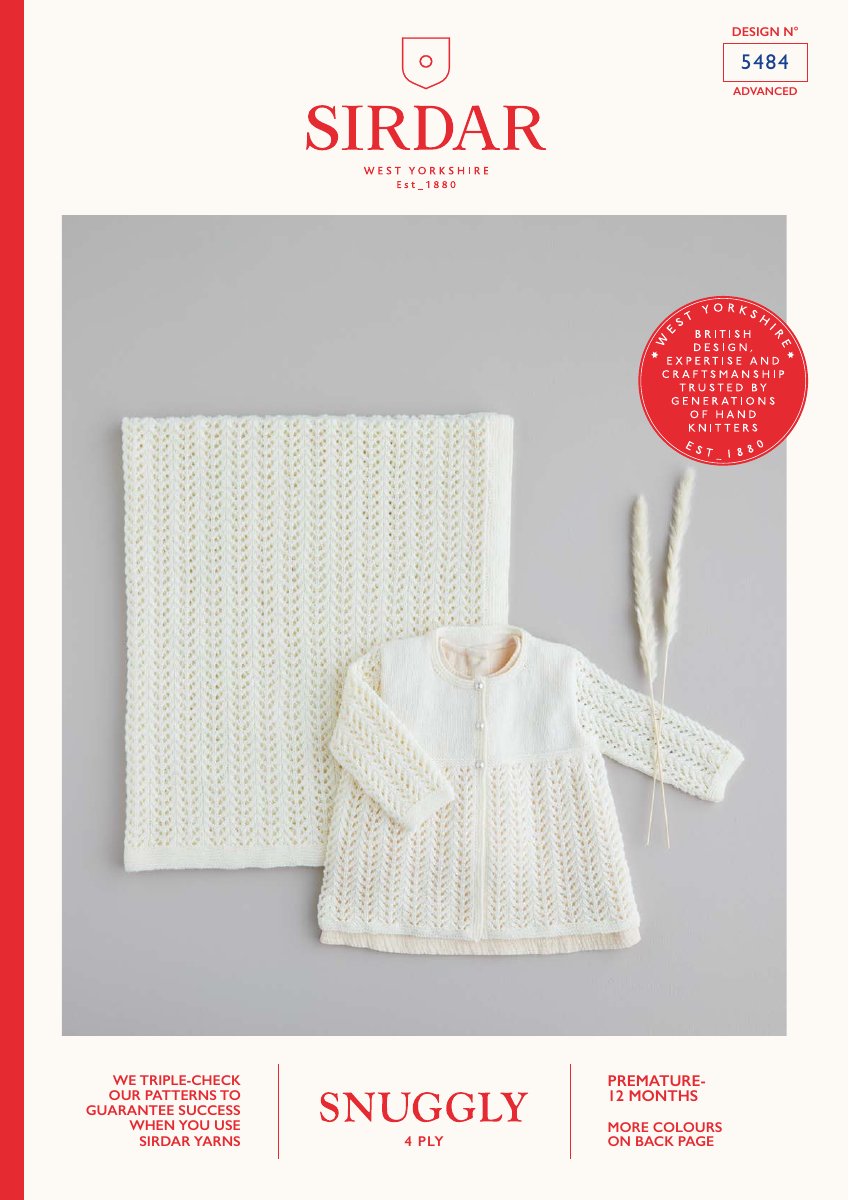 Sirdar 5484 Baby's Pattern in Snuggly 4 Ply pattern cover